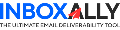 Inbox Ally logo featuring a red paper airplane, representing email deliverability solutions for automated outreach and spam filter intelligence.